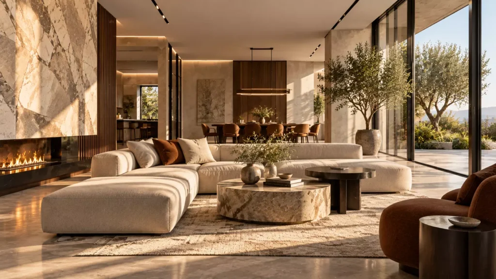 Sunlit Modern Interior with Garden Views